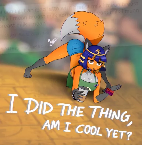 What? It's just an ordinary me-Oh my Goodness! (art by me @angrycaboose)