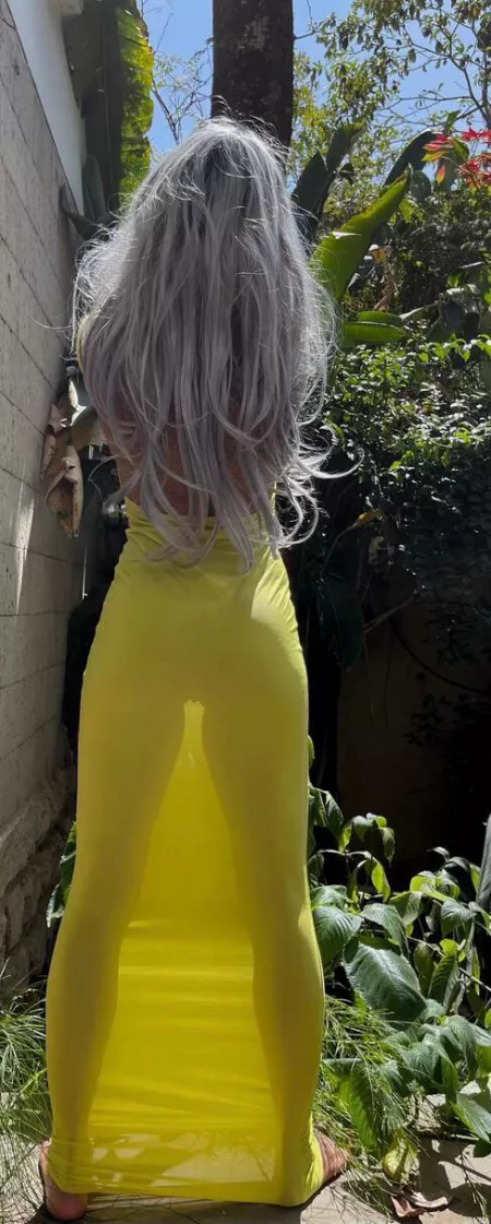 When the sun hits the dress just right :)