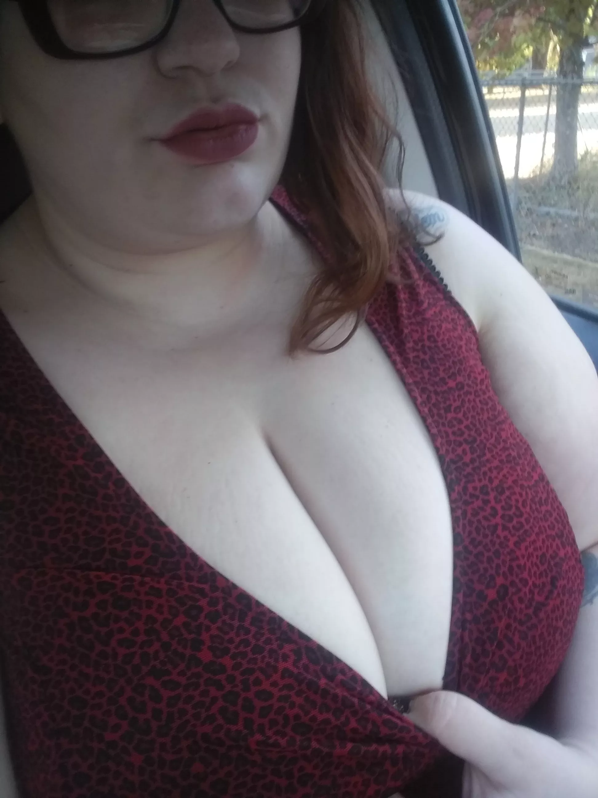 Where should I pull my tits out for my next pic?