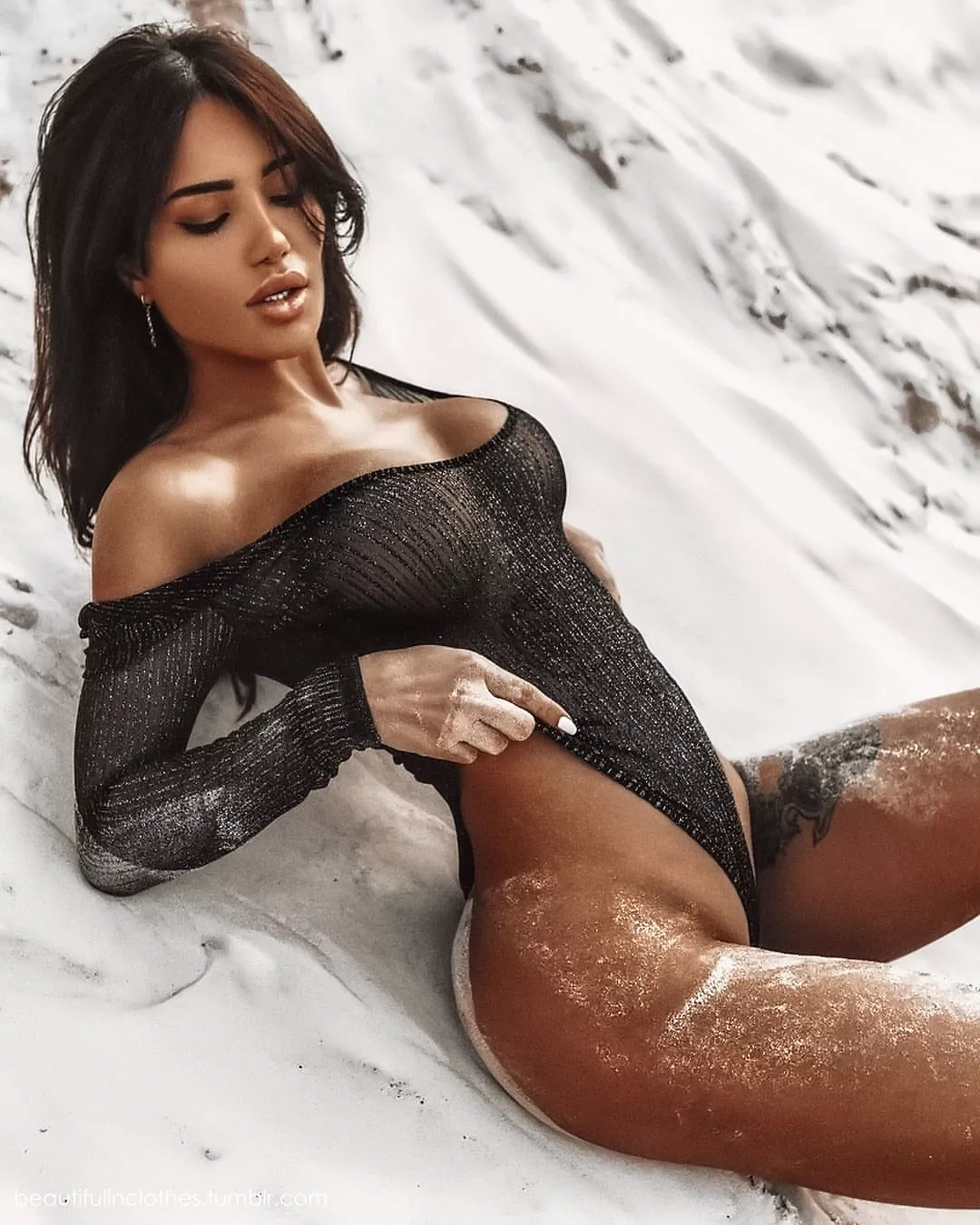 White sand