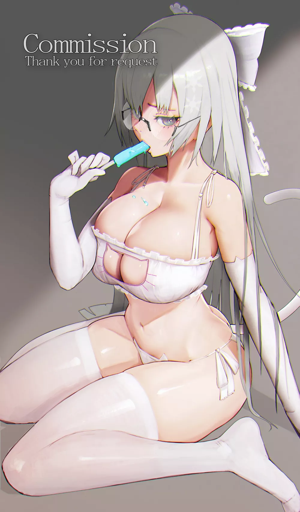 White Thigh-Highs