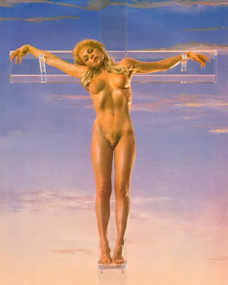 Who is the model in this photo from an old issue of Penthouse?