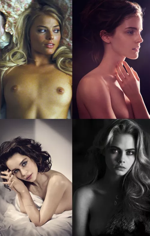 Who owns you the most? Margot Robbie, Emma Watson, Emilia Clarke or Cara Delevingne