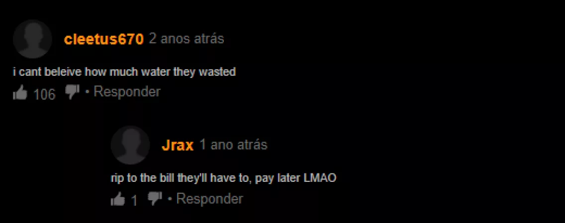 why porn scenes in the shower always waste so much water?