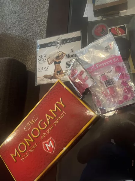 Wife got some this game and some little gadgets for my birthday 🥳 10/10 recommended this game for any couple