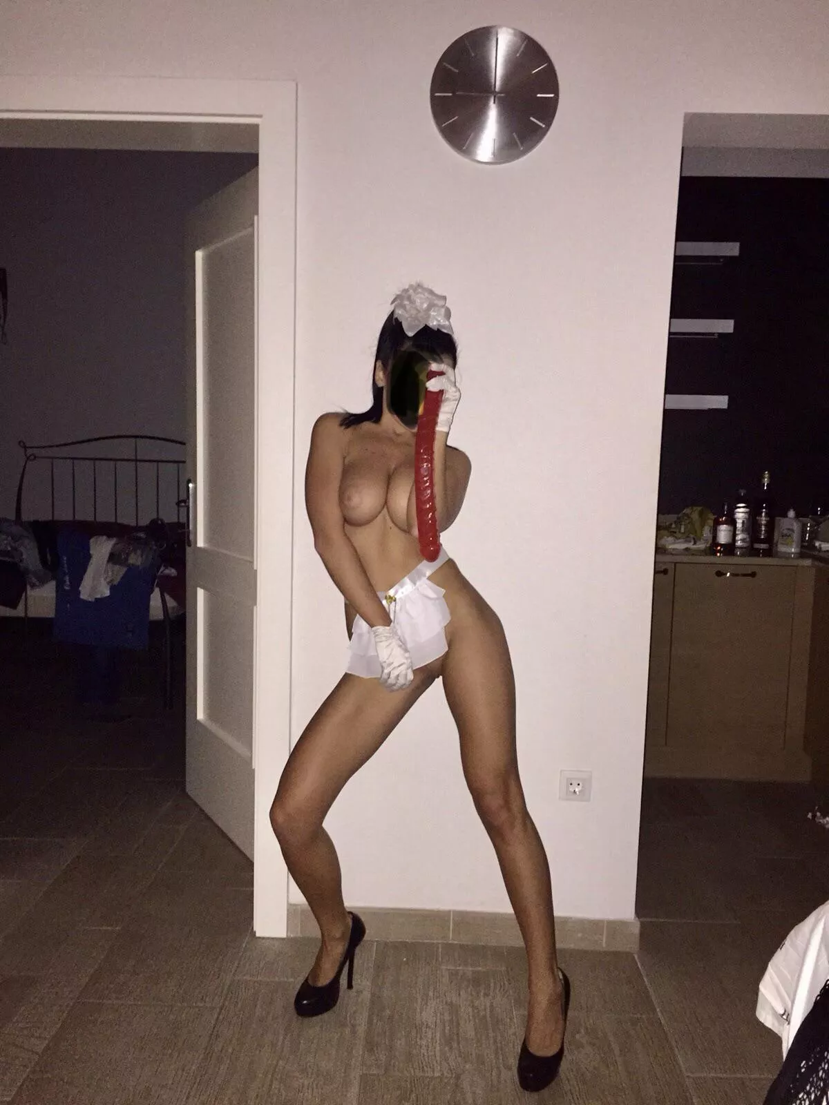 Wifey getting ready for her first dp with her boss and friend while on vacation. Happened last night. Was super intense she says. The dildo in her hand loosened her up before the dp. Wifey getting ready for her first dp with her boss and friend while on vacation. Happened last night. Was super intense she says. The dildo in her hand loosened her up before the dp.