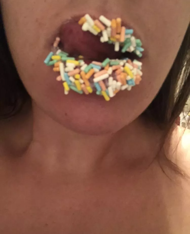 Wish I was licking something else just as sweet off. Wish I was licking something else just as sweet off.