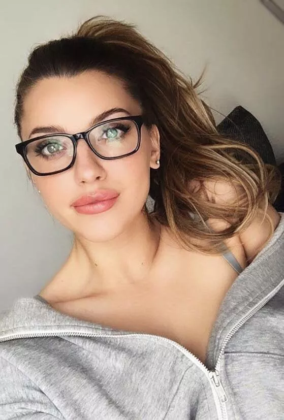 With glasses