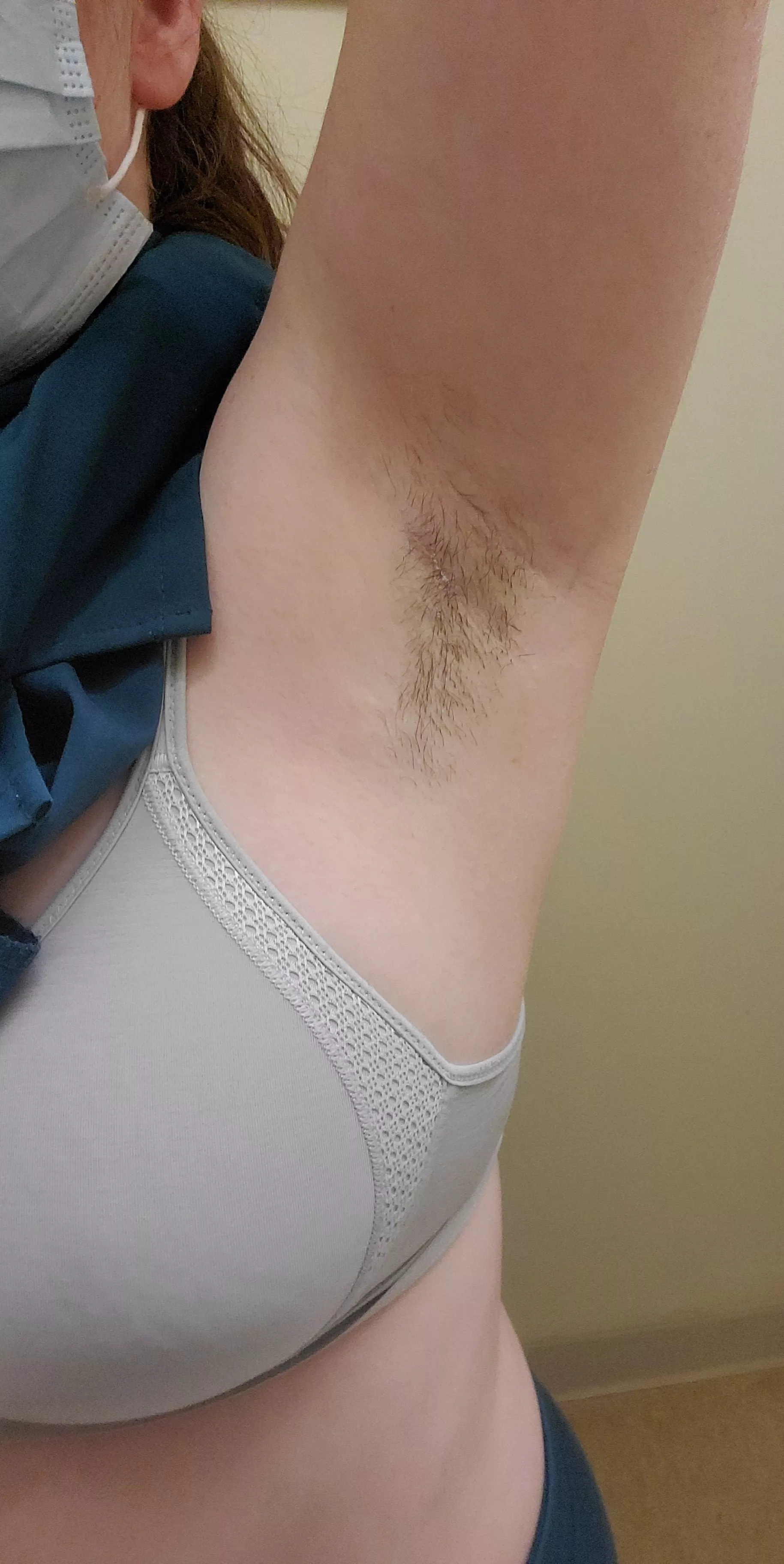 Working nurse armpit. Hows my growth coming along?