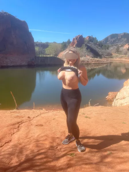 Would you fuck her and let the other hikers watch? Would you fuck her and let the other hikers watch?