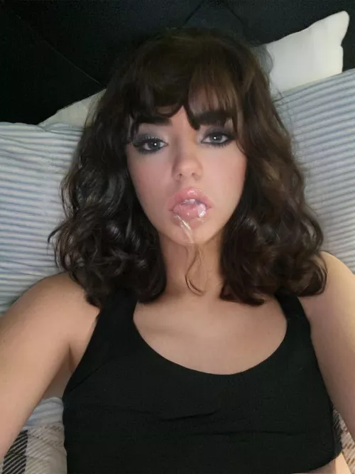 Yes that is my own used condom in my mouth