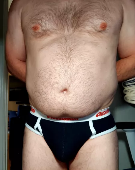 Yesterday's briefs. Will be in opposite color post shower for TWT. Stay tuned.