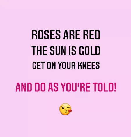 You look so pretty down there 😍