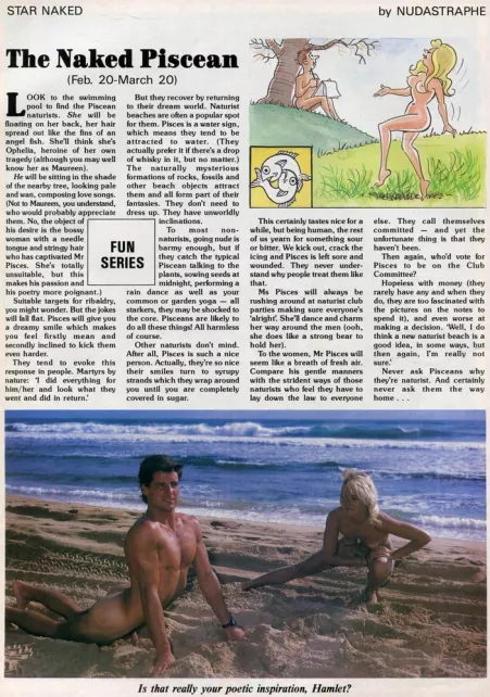 Your naturist astrology: Pisces (H&E v92n3)