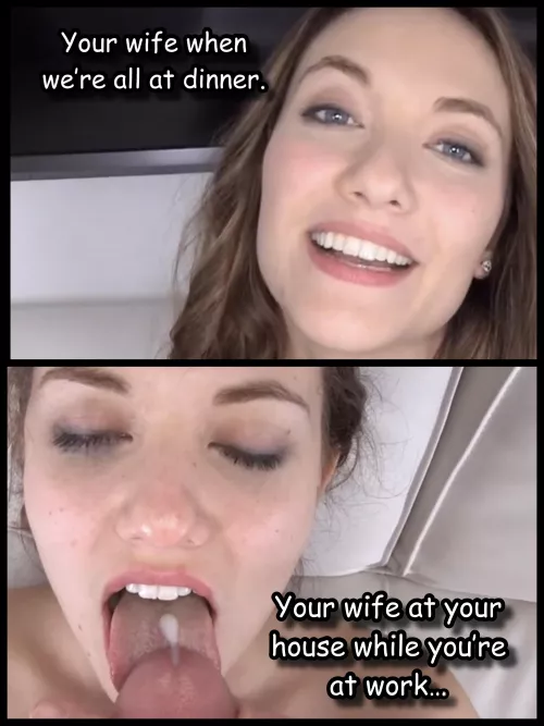 Your wife is more beautiful when you’re not around…