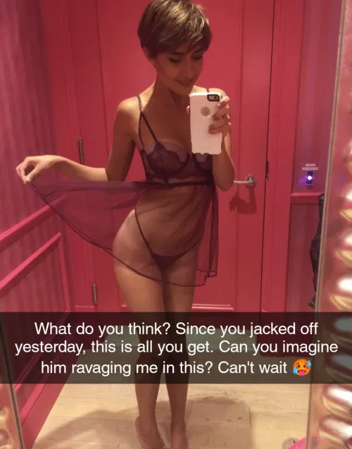You're paying for this, driving him to your place, and all you get is this Snapchat that's gone in 5 seconds? Why did you have to jerk yesterday? Pathetic